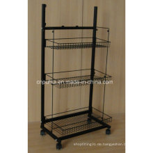 3 Tier Ajustable Wire Korb Regal (PHY347)